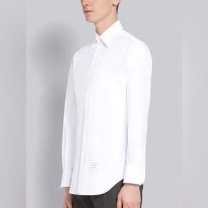 Thom Browne WHITE OXFORD CLASSIC BUTTON DOWN SHIRT